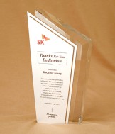 화이트크리스탈+알미늄상패