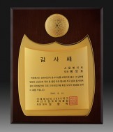 순금 도금 액자패