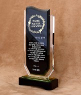 화이트+옐로우+블랙크리스탈상패